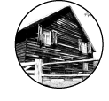 Het logo in Zwart Wit van Gasterij de Zwarte Schuur.